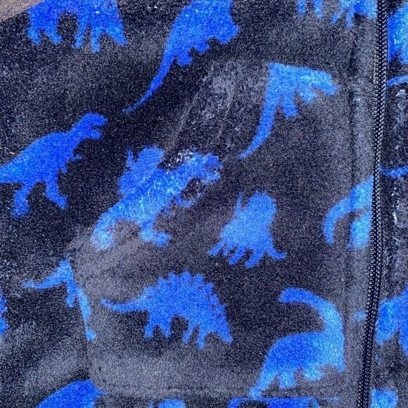 6 for $25 🎃 Little Rebels Blue Dinosaur Fleece Vest Baby Size 18M - Picture 5 of 5